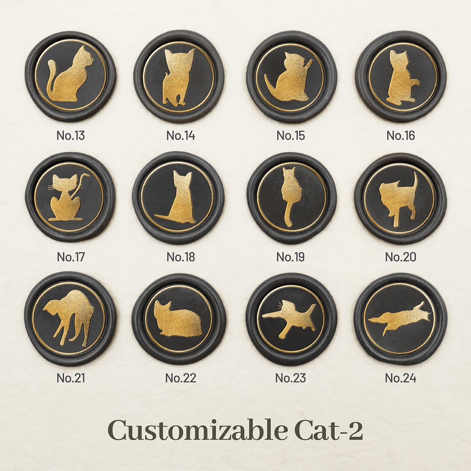 Stamprints Sello de lacre de Gato Color 2