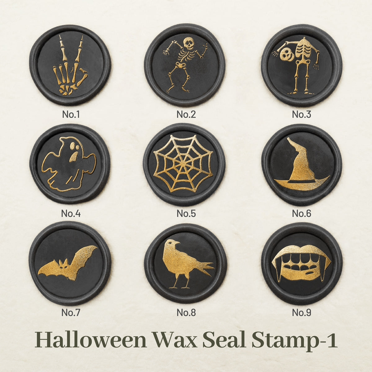 Stamprints Sello de Lacre de Halloween Diseño 1