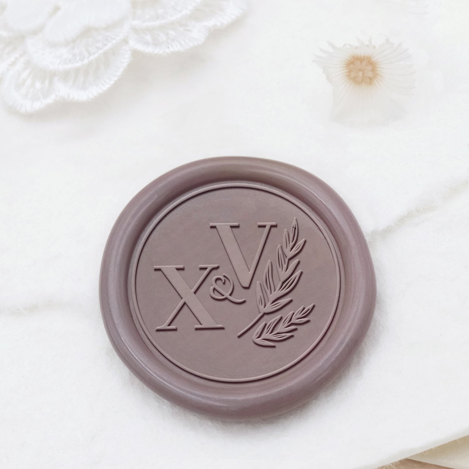 Stamprints Sellos de Lacre con Monograma Personalizado para Bodas 1
