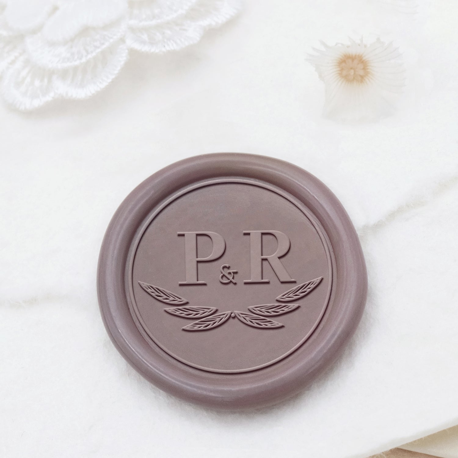 Stamprints Sellos de Lacre con Monograma Personalizado para Bodas 1