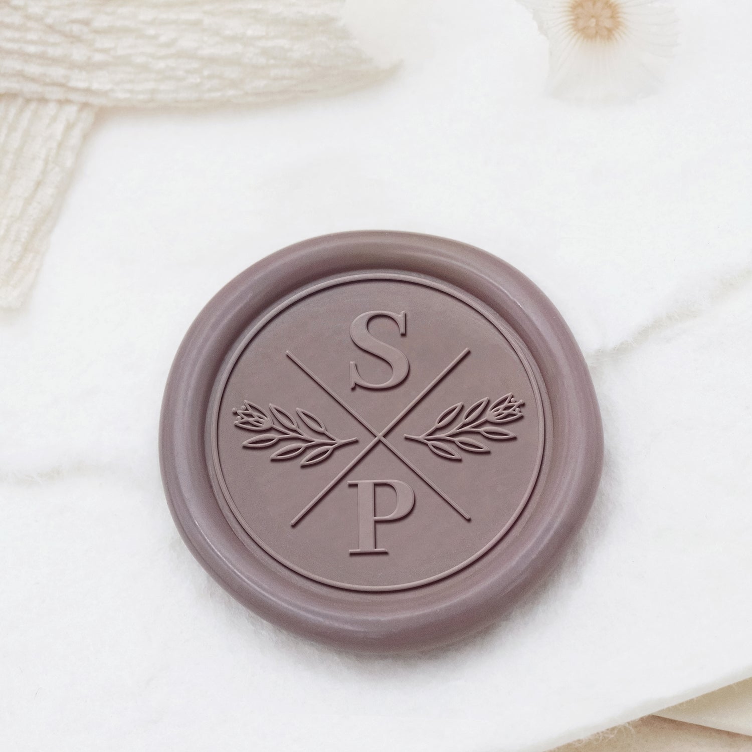 Stamprints Sellos de Lacre con Monograma Personalizado para Bodas 1