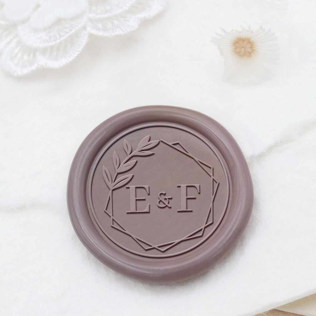 Stamprints Sellos de Lacre con Monograma Personalizado para Bodas 1