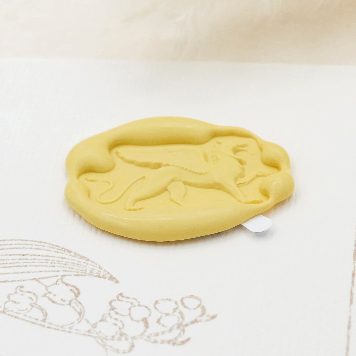 Stamprints Pegatinas de Sello de Lacre Autoadhesivo Griffin en Relieve 3D 4