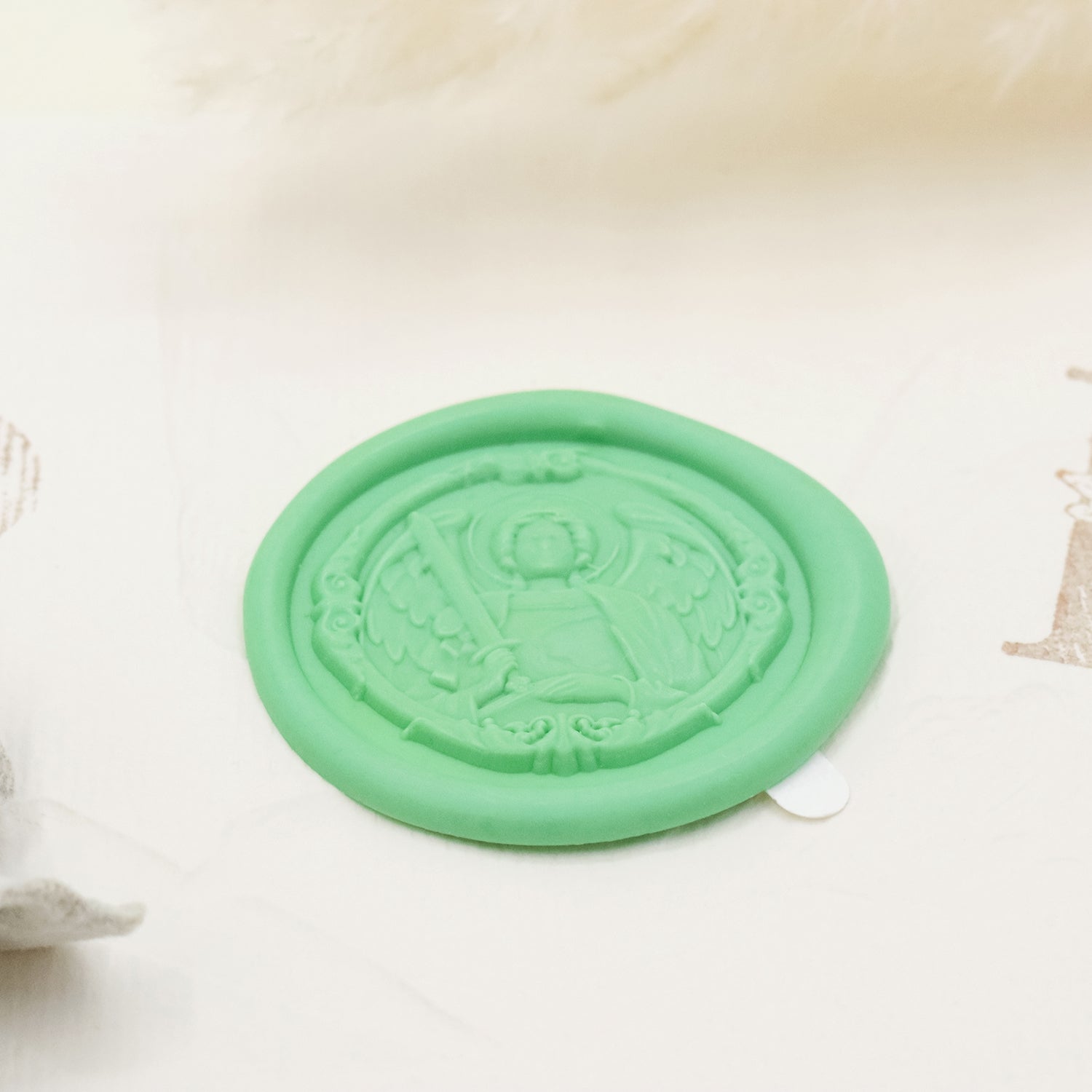 Stamprints Pegatinas Autoadhesivas de Sello de Lacre en Relieve 3D Arcángel Miguel 3Stamprints Pegatinas Autoadhesivas de Sello de Lacre Color 4