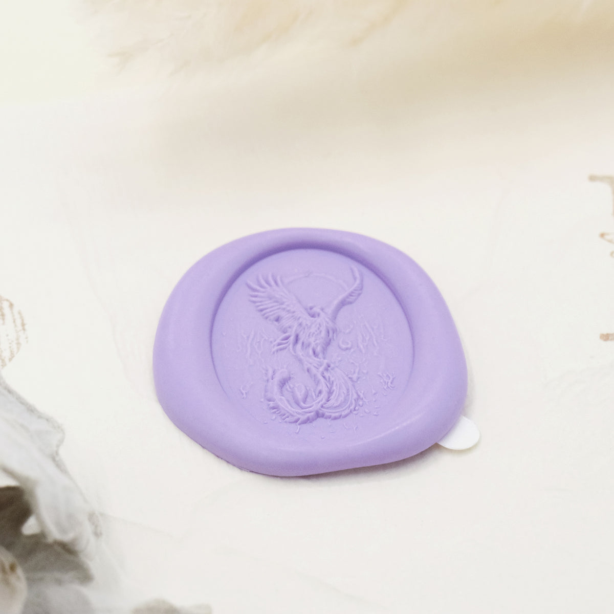 Stamprints Pegatinas Autoadhesivas de Sello de Lacre Phoenix con Relieve 3D 4
