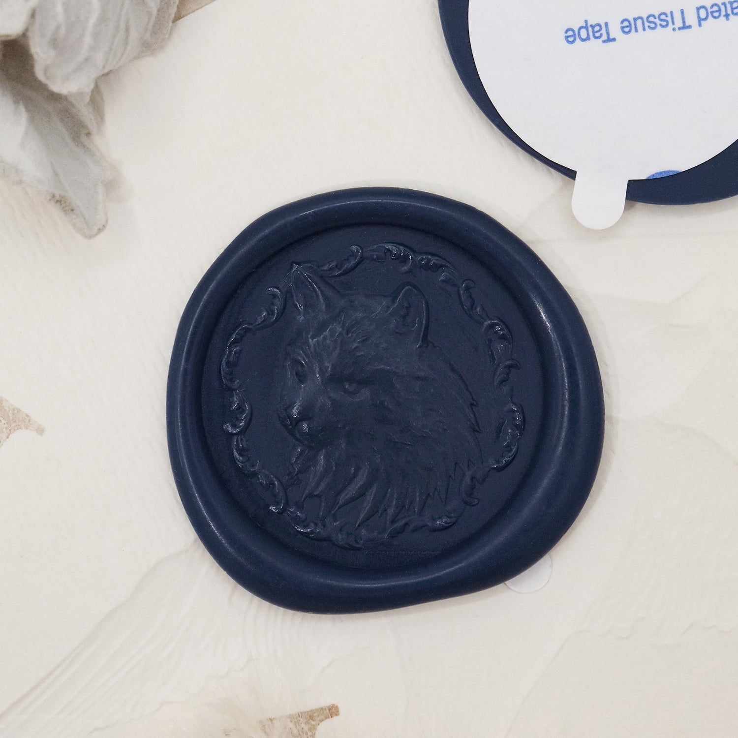 Stamprints Pegatinas de Sello de Lacre Autoadhesivo de Gatito en Relieve 3D 1