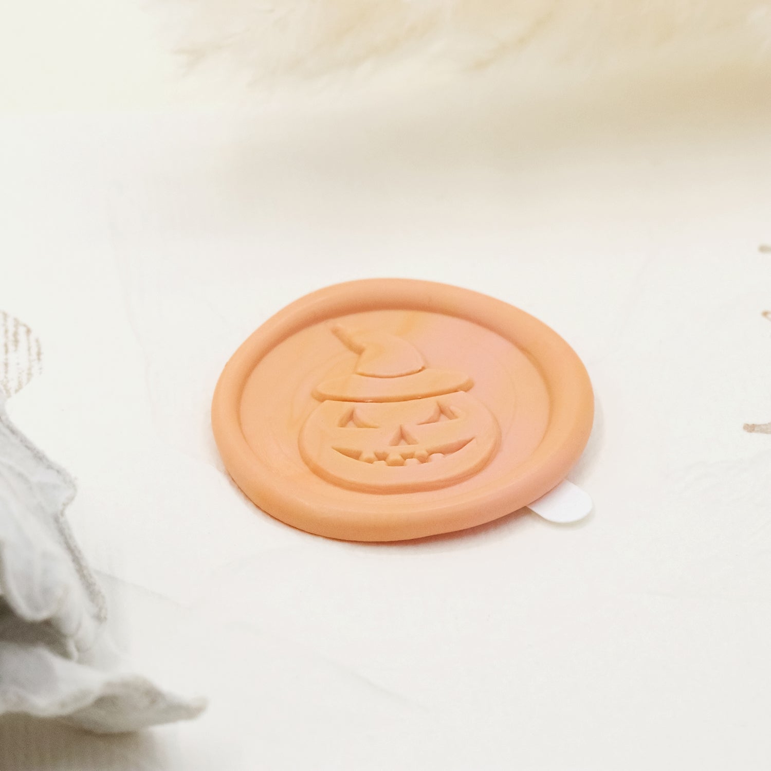 Stamprints Pegatinas Autoadhesivas de Sello de Lacre de Calabaza en Relieve 3D 4