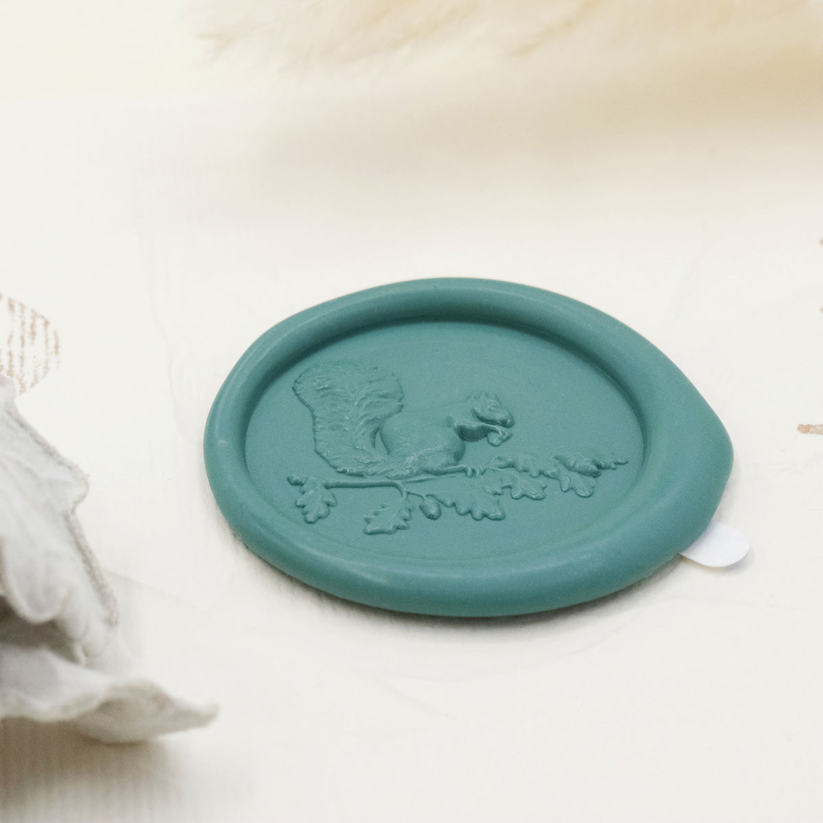 Stamprints Pegatinas de Sello de Lacre Autoadhesivo de Ardilla en Relieve 3D 4