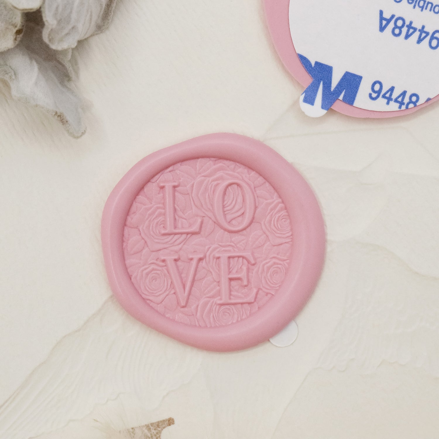 Stamprints Pegatinas de Sello de Lacre Autoadhesivo de Relieve 3D de Amor 1