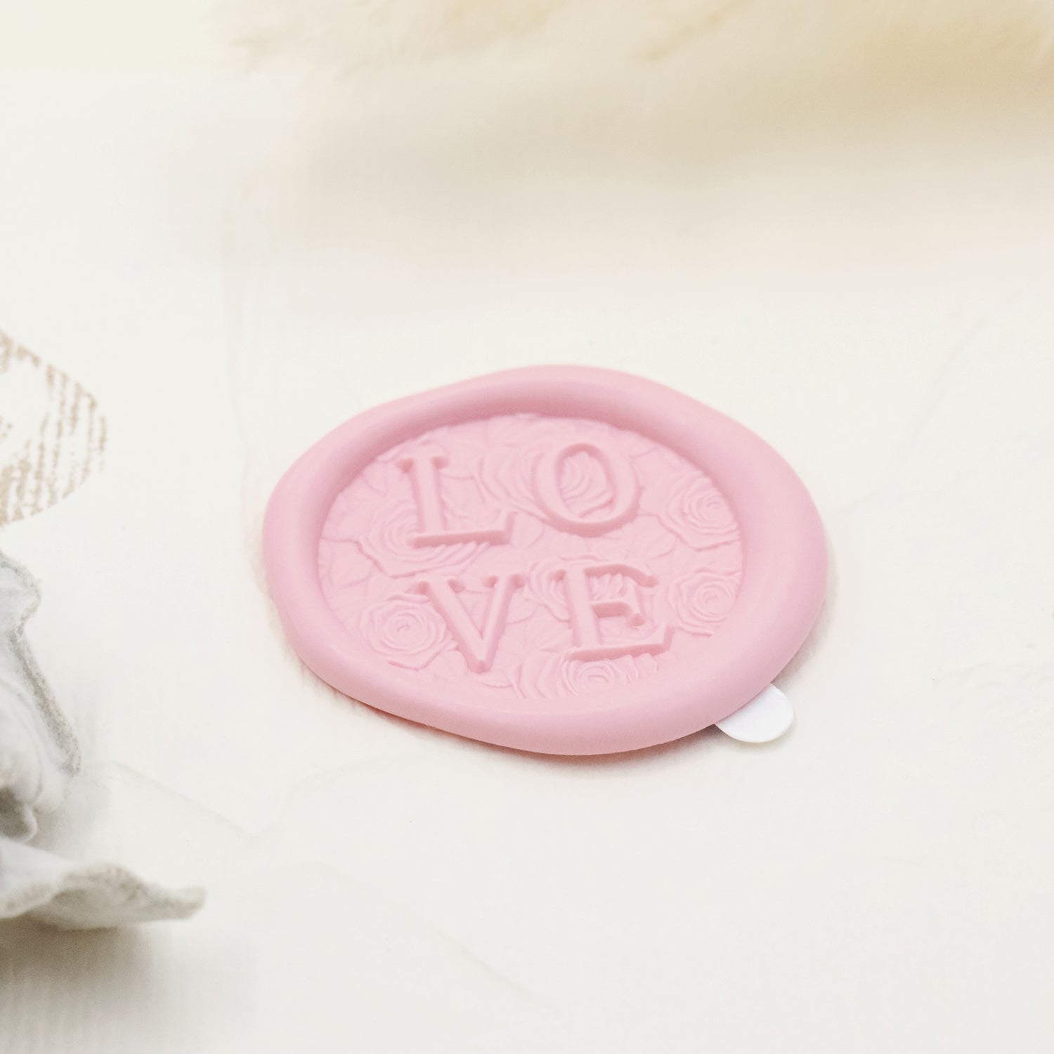 Stamprints Pegatinas de Sello de Lacre Autoadhesivo Amor Relieve 3D 4