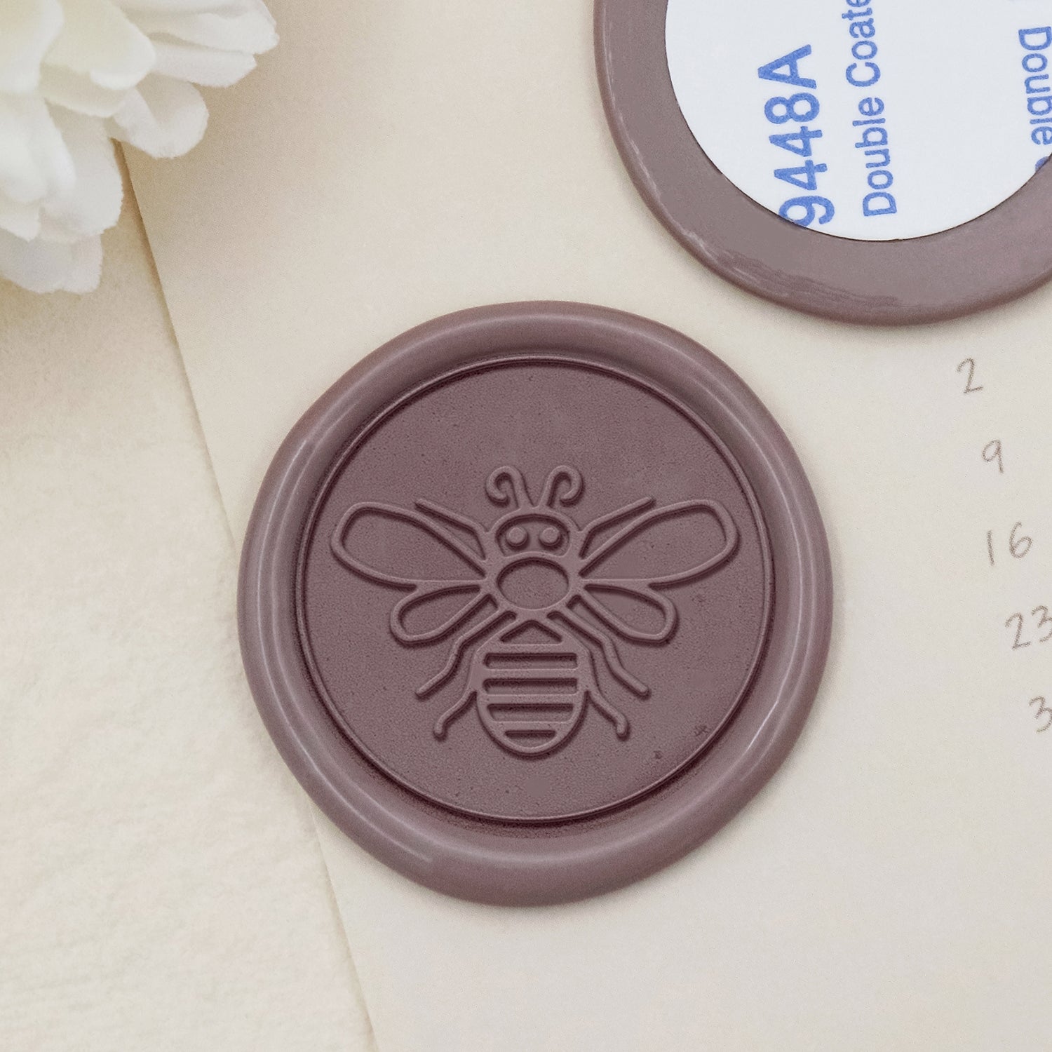 Pegatinas de Sello de Lacre Autoadhesivo de Abeja Stamprints - estilo 12-1