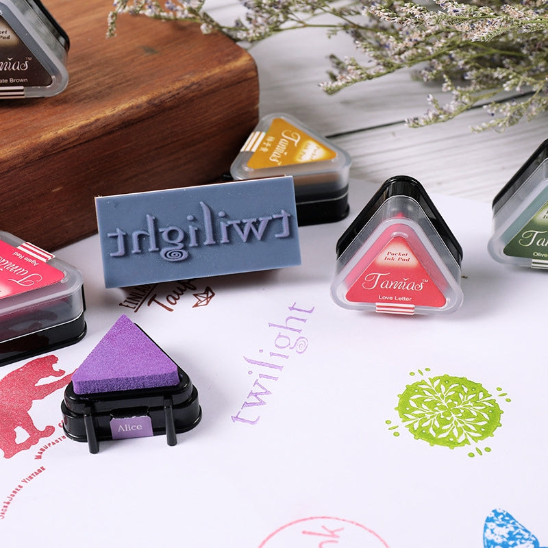 Tamias Almohadilla de Tinta Triangular Mini A Base de Agua2