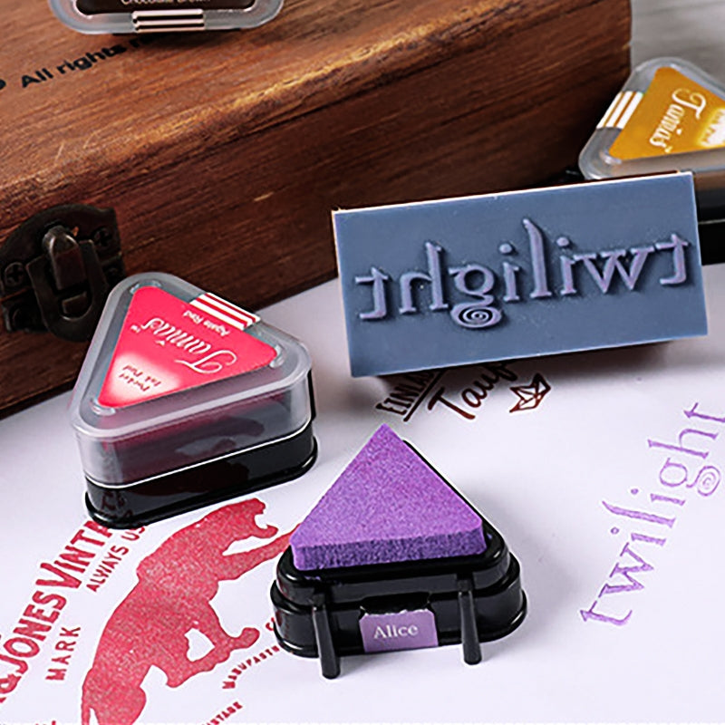 Almohadilla de Tinta Triangular Mini Tamias a Base de Agua4