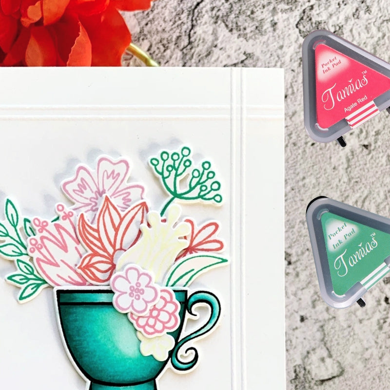 Almohadilla de Tinta Triangular Mini a Base de Agua Tamias5