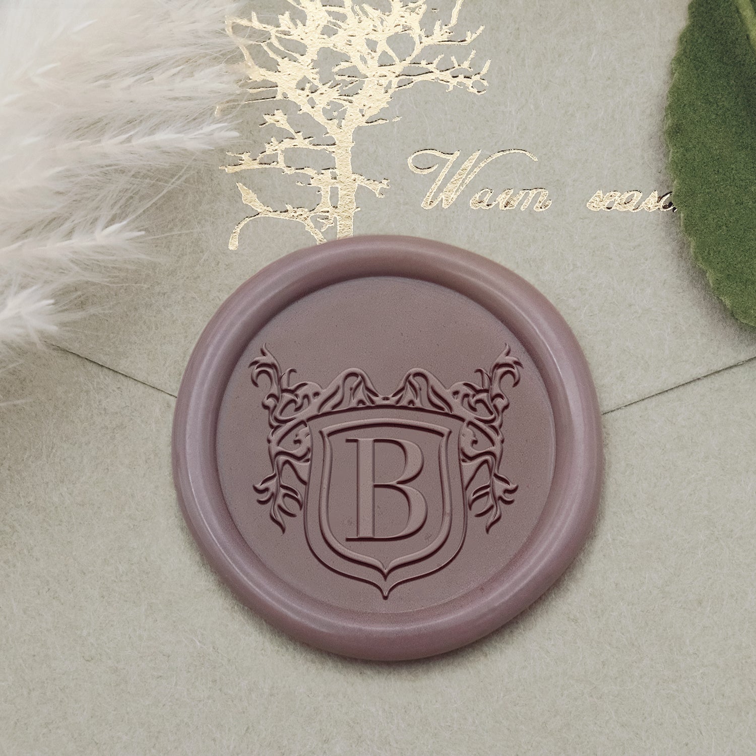 Sello de Caucho de Lacre con Logo Personalizado - Estilo 6-2