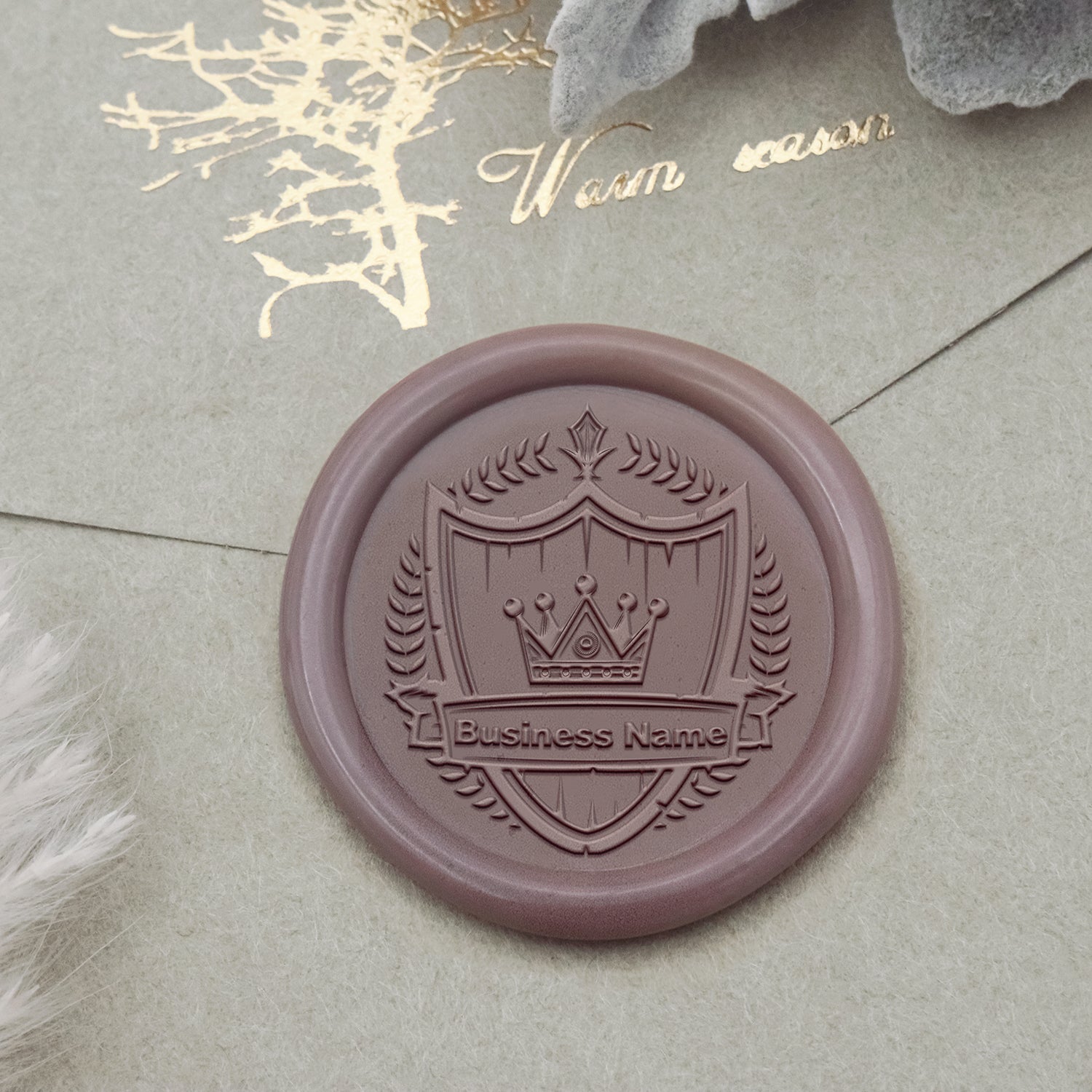 Sello de Caucho de Lacre con Logo Personalizado - Estilo 21-2