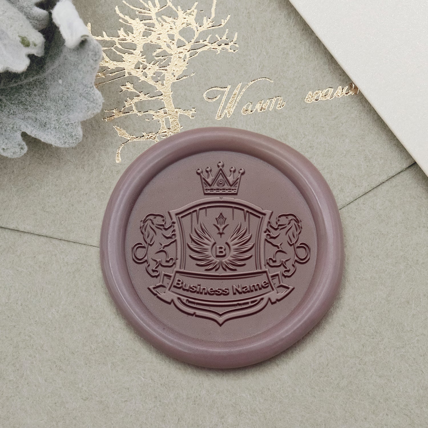 Sello de Caucho de Lacre con Logo Personalizado - Estilo 23-1
