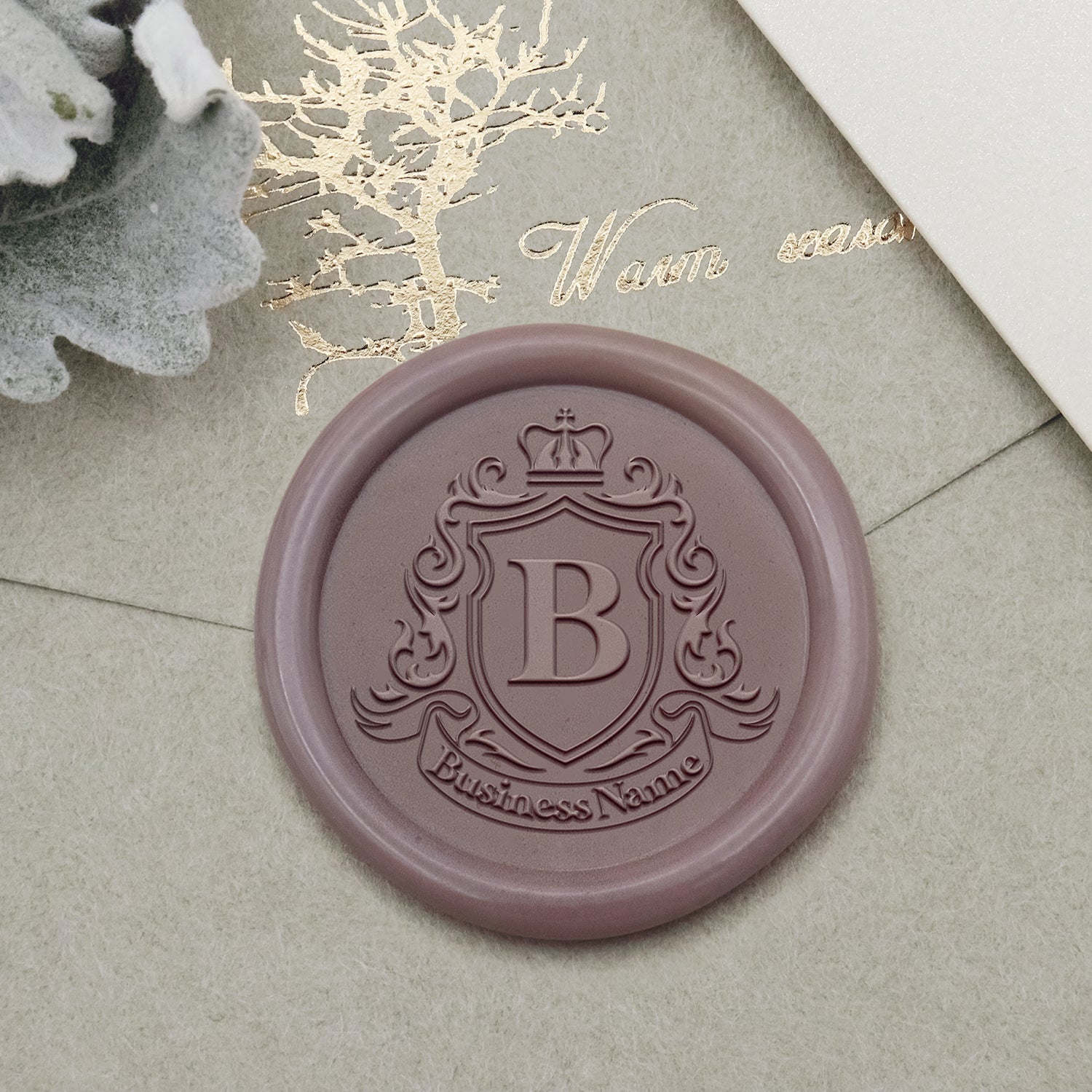 Sello de Caucho de Lacre con Logo Personalizado - Estilo 18-2