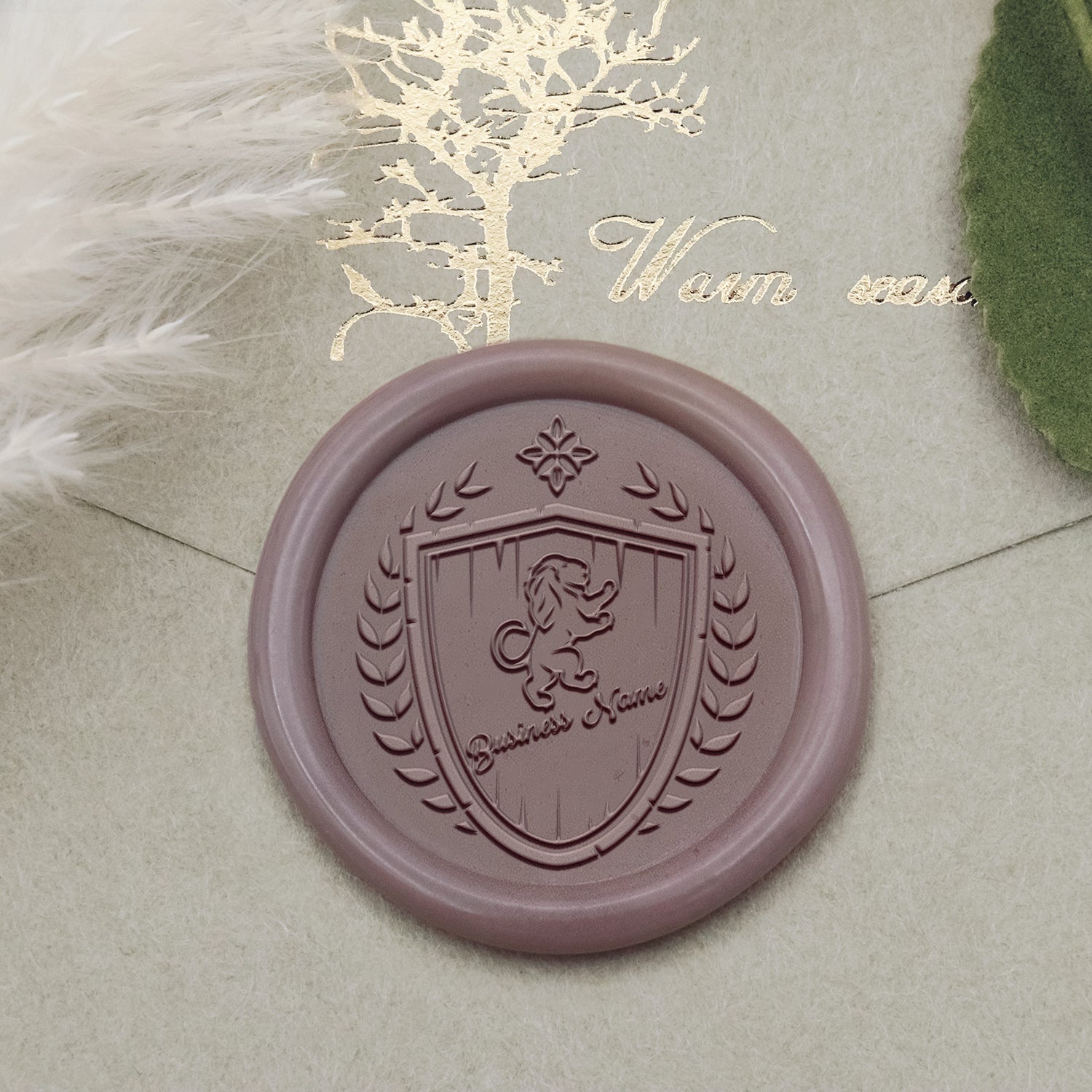 Sello de Caucho de Lacre con Logo Personalizado - Estilo 20-2