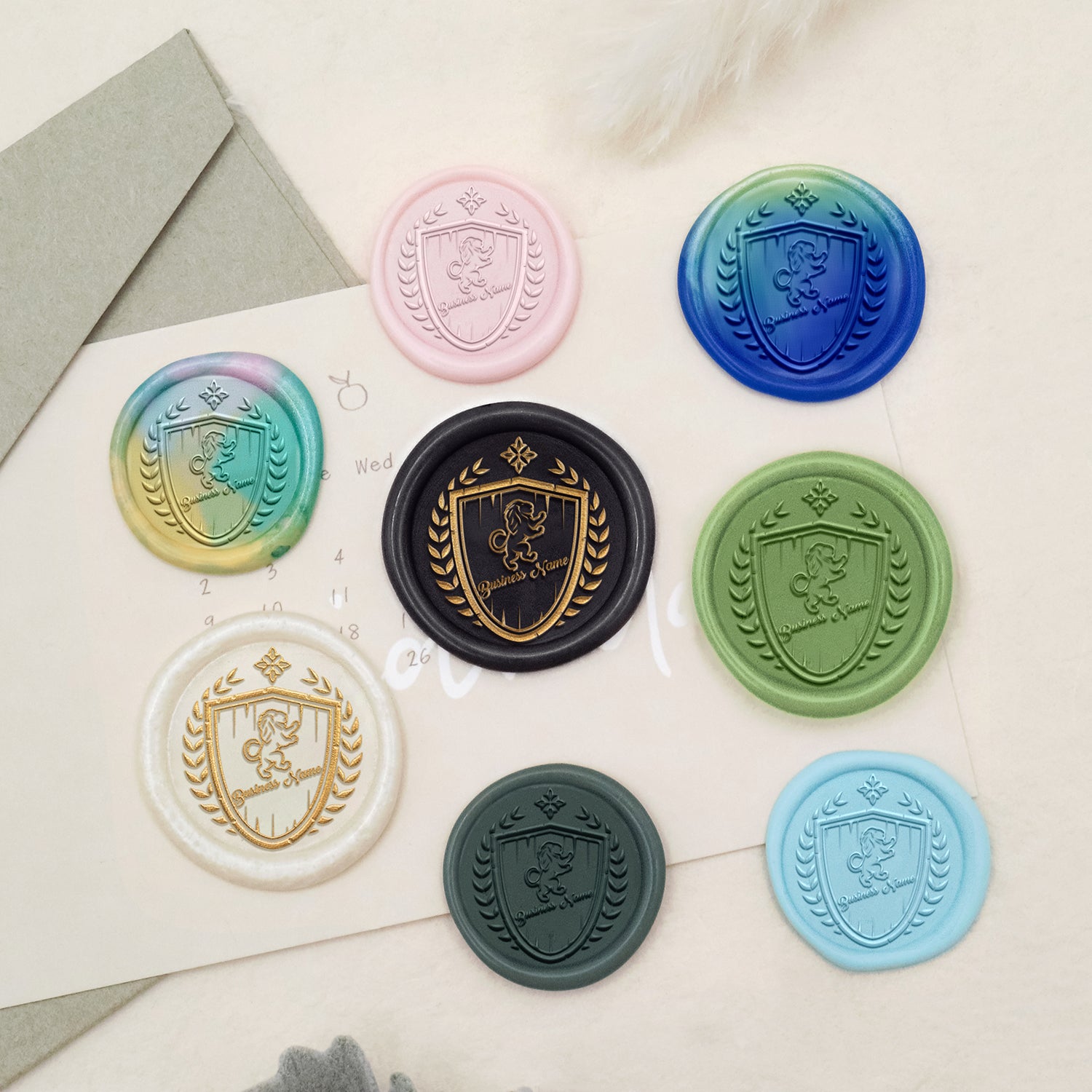 Sello de Caucho de Lacre con Logo Personalizado - Estilo 20-3