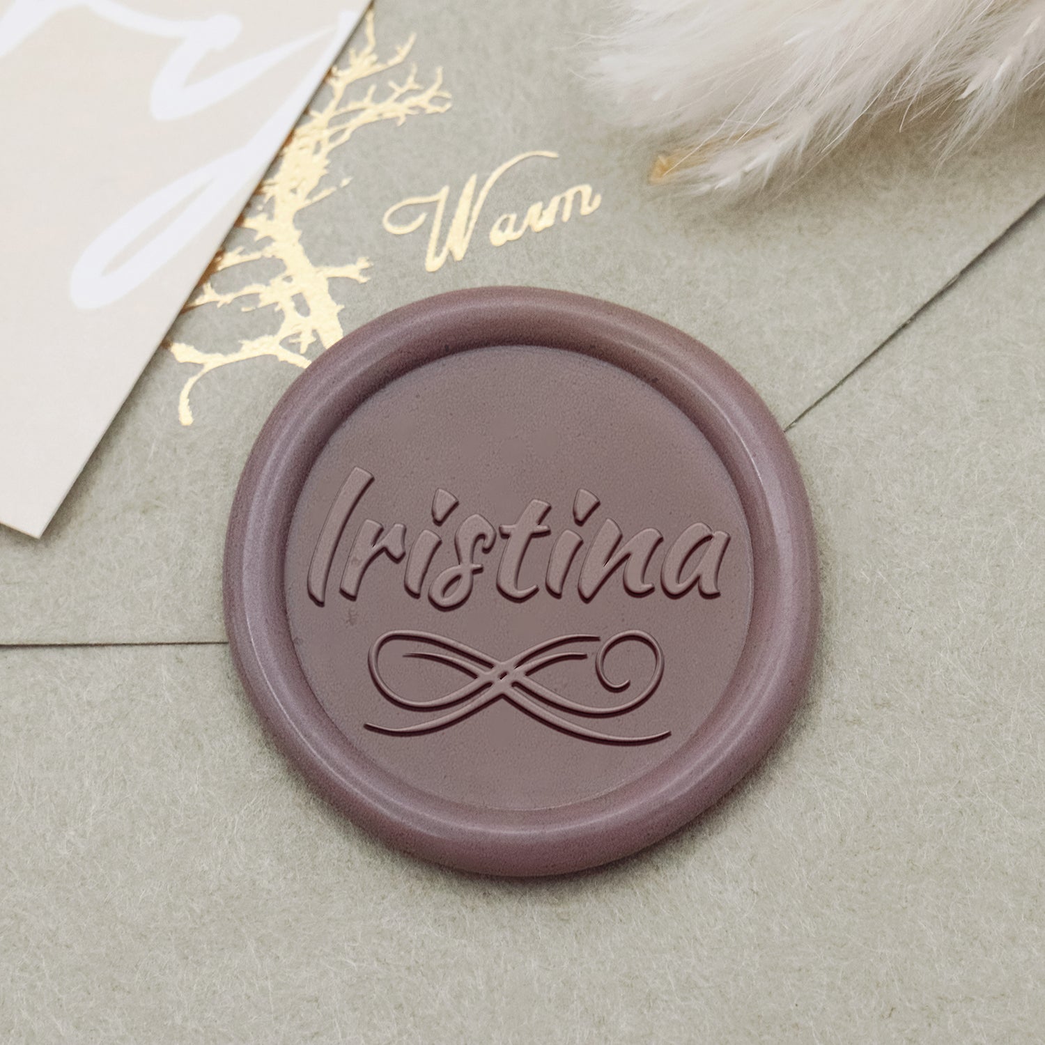 Sello de Lacre Personalizado con Nombre (27 Diseños) - Stamprints1