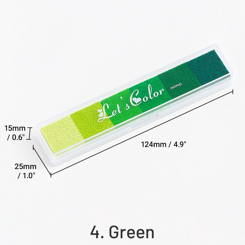 Juego de Almohadillas de Tinta de Color Caramelo Degradado Largo sku-4