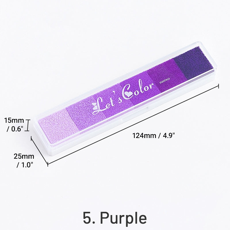 Conjunto de Almohadillas de Tinta de Color Caramelo Degradado Largo sku-5