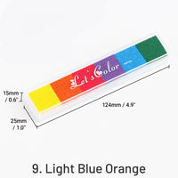 9. Azul Claro Naranja