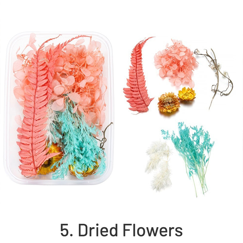 Flores Secas Preservadas Decorativas en Caja sku-5