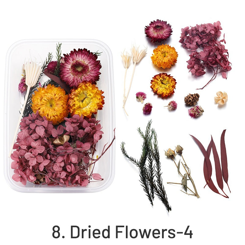 Flores Secas Preservadas Decorativas en Caja sku-8