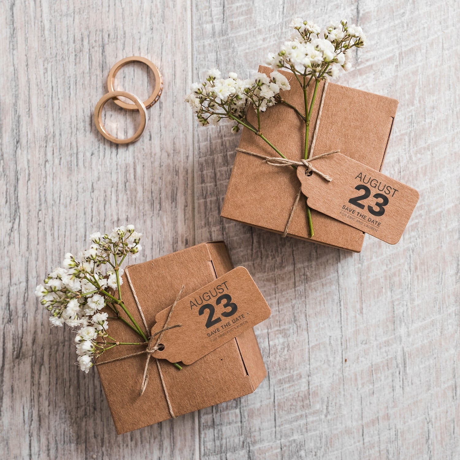 Sello de Caucho Personalizado de Calendario de Boda Reserva la Fecha wd2