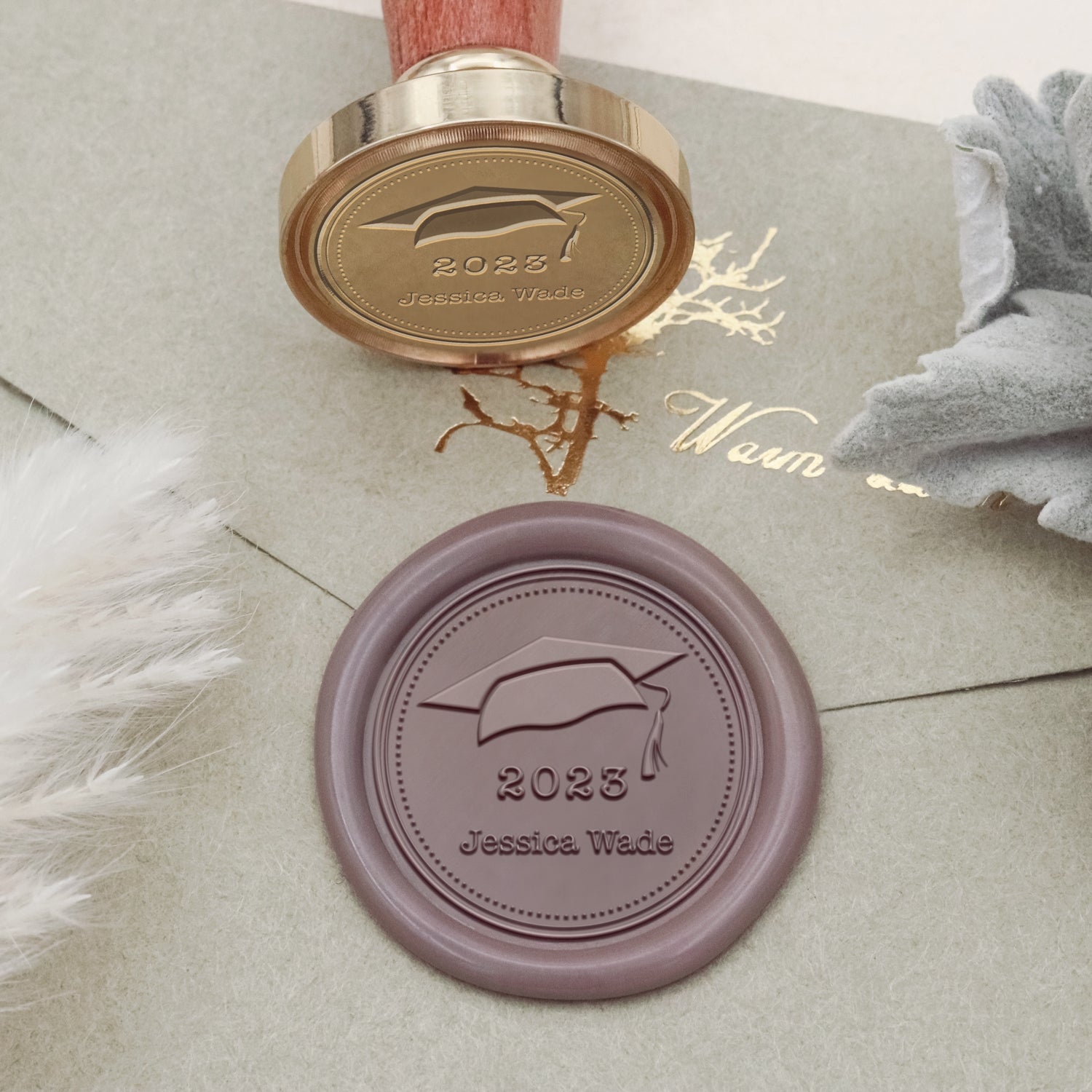 Sello de Lacre Personalizado de Graduación (27 Diseños)-2
