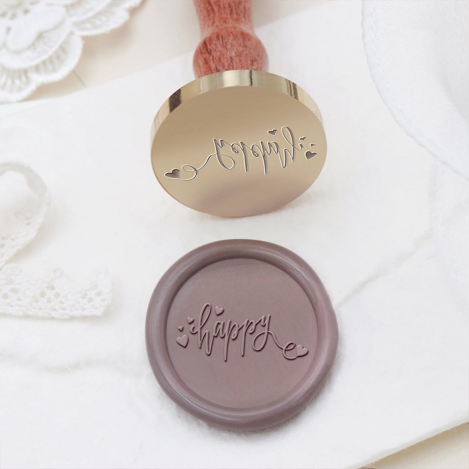 Sello de Lacre para Invitaciones de Boda y Anuncios - Estilo 6 6
