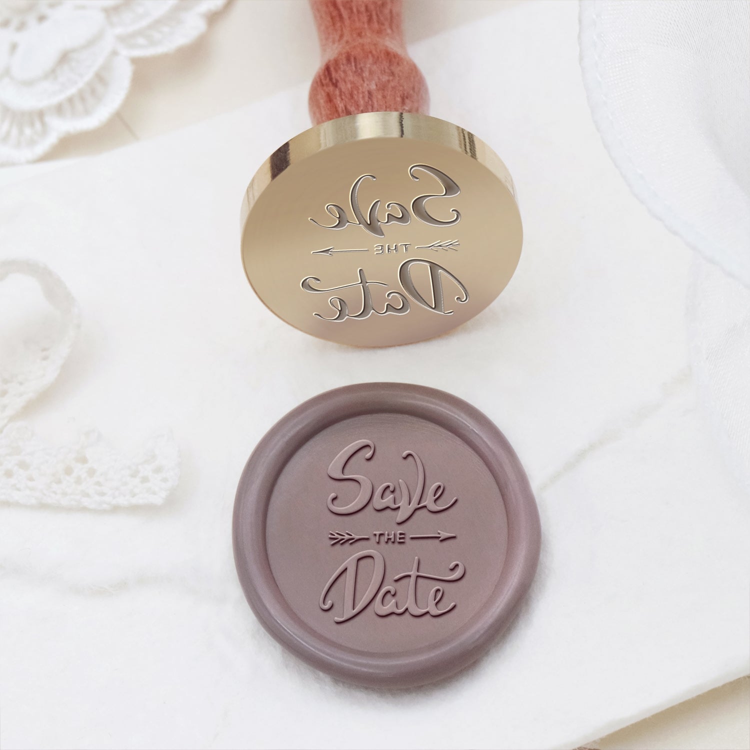 Sello de Lacre para Invitaciones de Boda y Anuncios - Estilo 7 7
