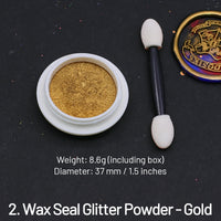 2. Wax Seal Glitter Powder - Gold