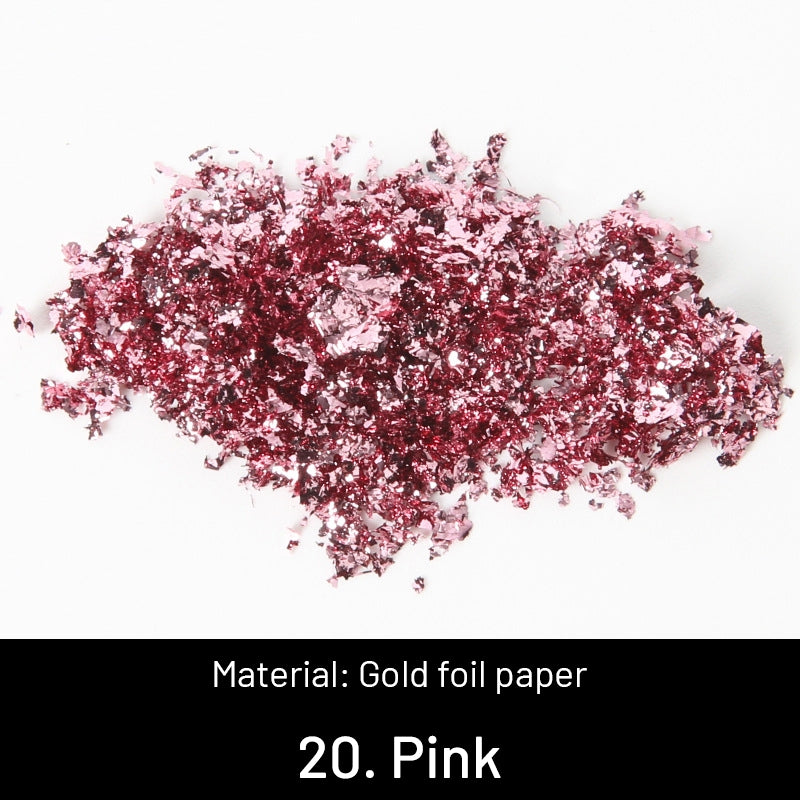 Hojas de Oro Trituradas Decorativas DIY sku-20