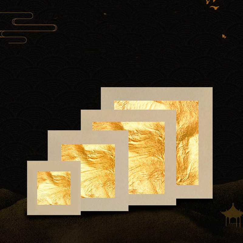 Hojas de Oro Puro 24K en Pasta Cuadradas