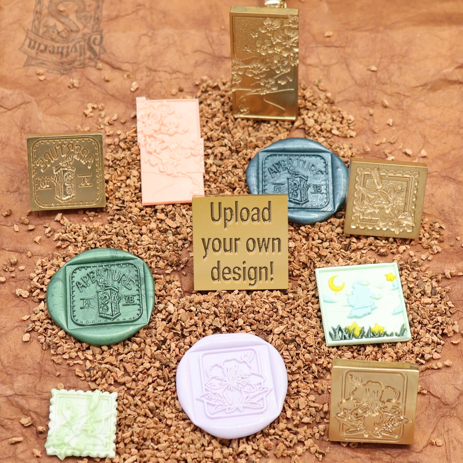 Custom Design Rectangular & Square Wax Seal Stamp with Your Artwork 1-SP