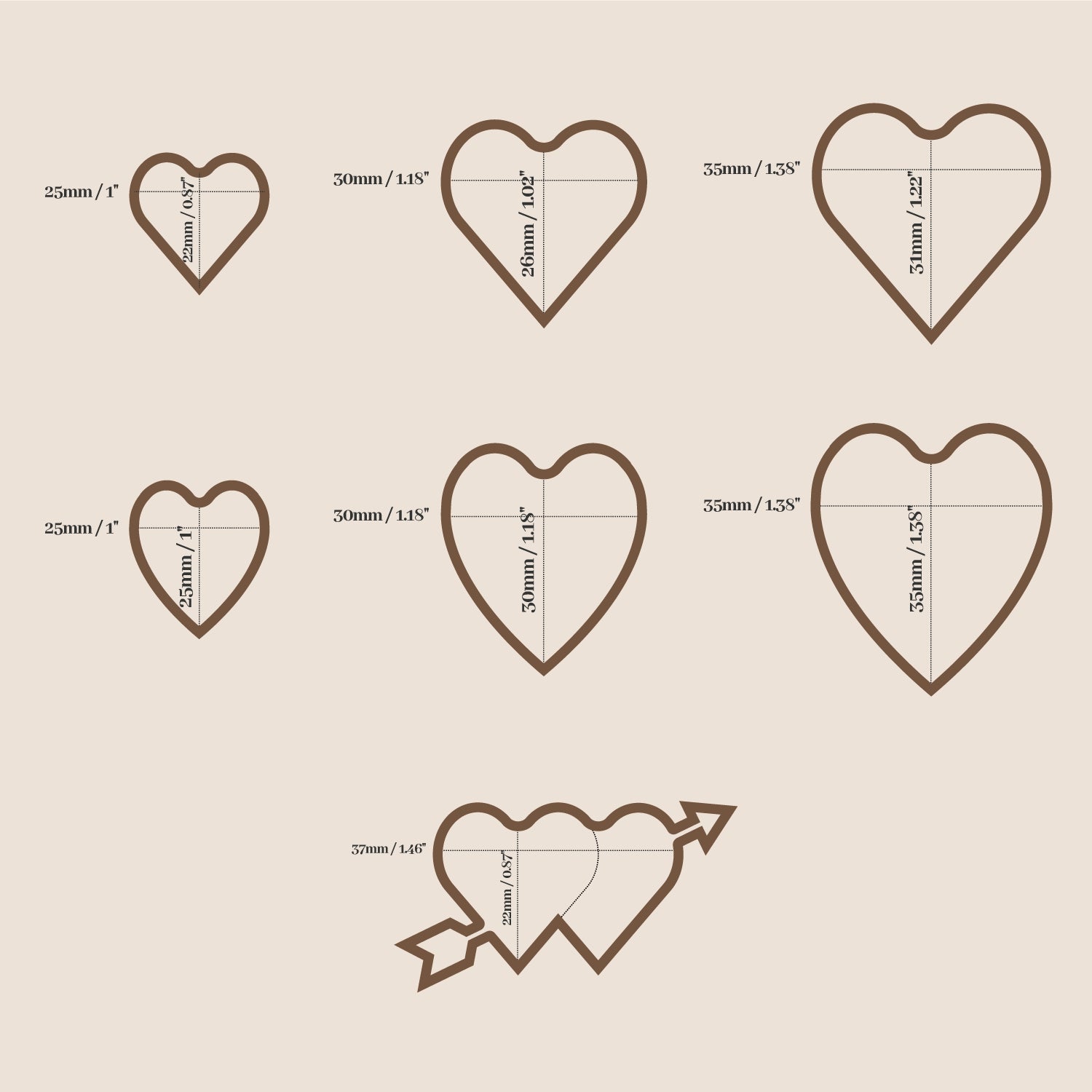Sello de Lacre de Forma de Corazón con Diseño Personalizado con Tu Arte -sku