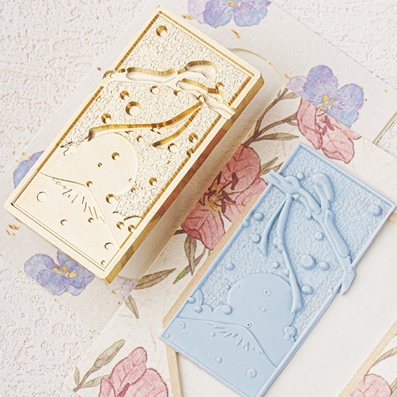 Sello de Lacre Floral de Temporadas en Relieve 3D b4