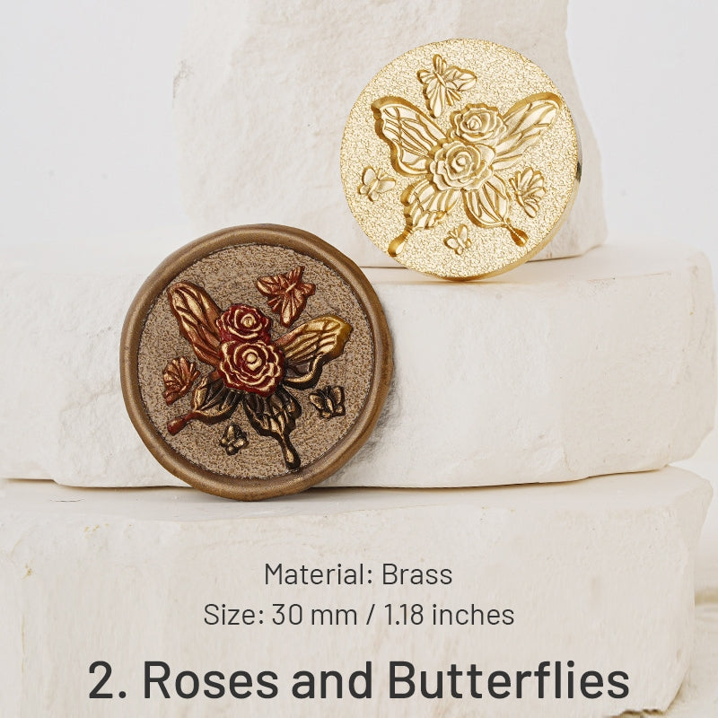Sello de Lacre de Relieve 3D Serie Celestial - Insectos, Mariposas, Ballenas sku-2