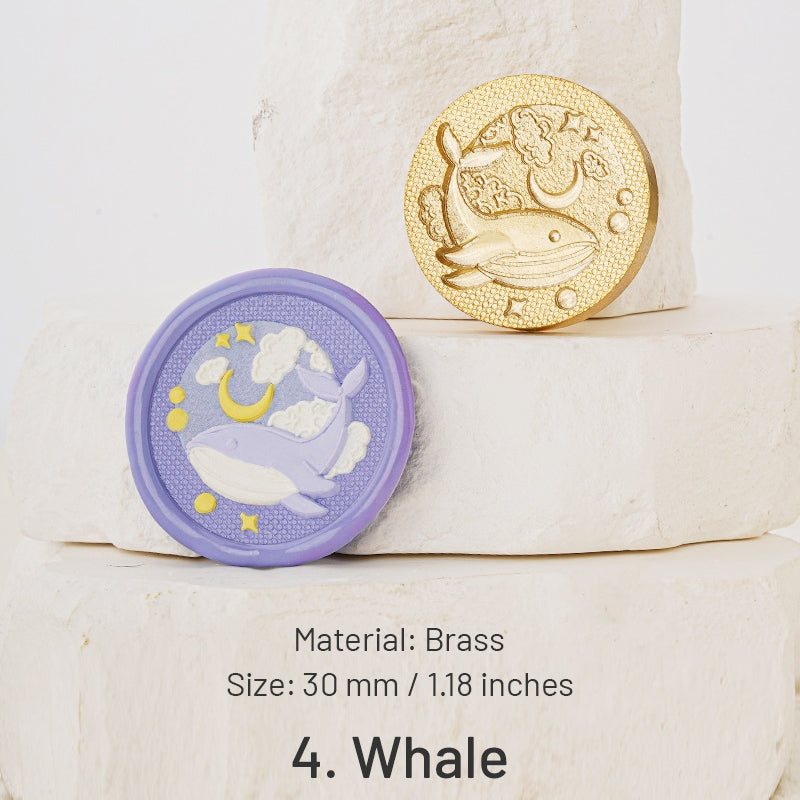 Sello de Caucho de Lacre Serie Celestial en Relieve 3D - Insectos, Mariposas, Ballenas sku-4