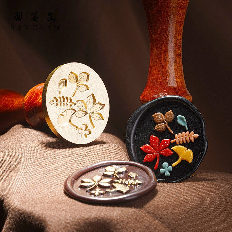 Sello de Lacre de Otoño con Relieve 3D (6 Diseños) b2