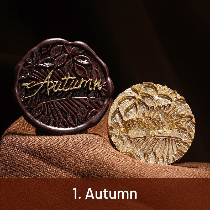Sello de Caucho de Lacre de Otoño con Relieve 3D (6 Diseños) sku-1
