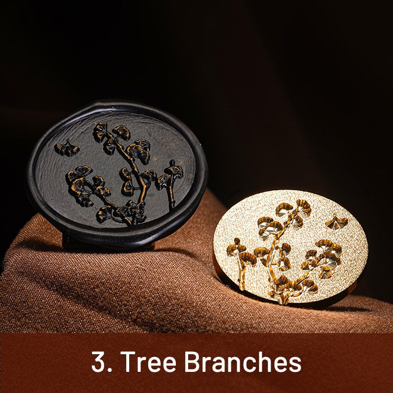Sello de Lacre de Otoño en Relieve 3D (6 Diseños) sku-3
