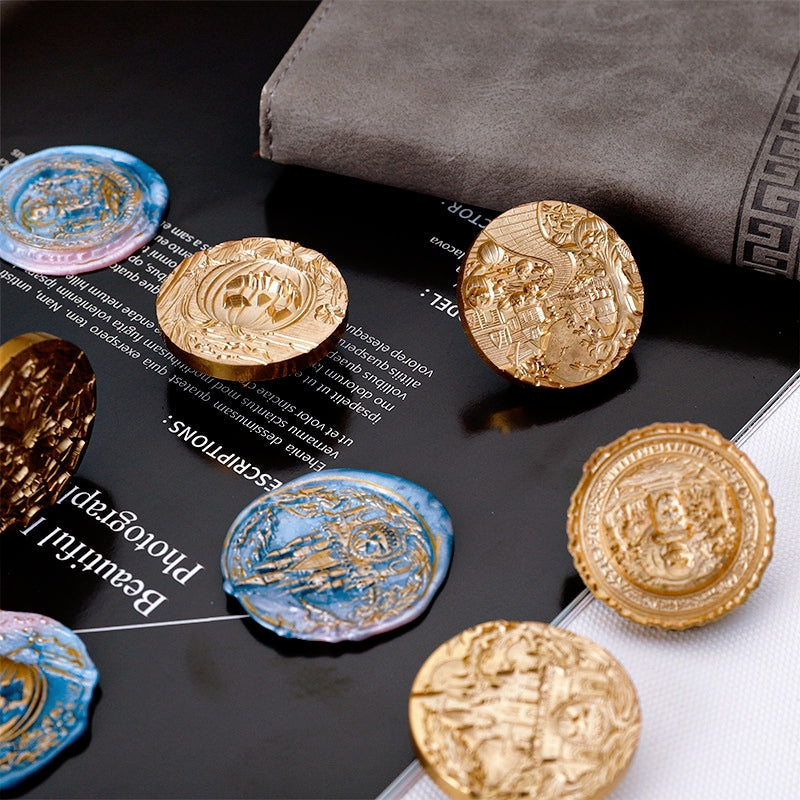 Sellos de Lacre de Halloween en Relieve 3D (5 Diseños) b