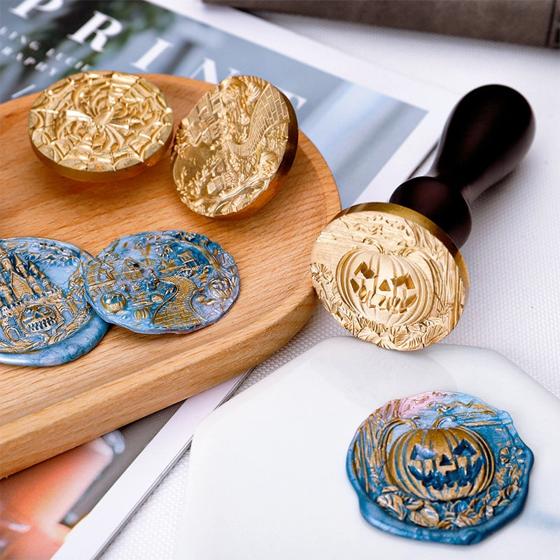 Sellos de Lacre de Halloween con Relieve 3D (5 Diseños) b1