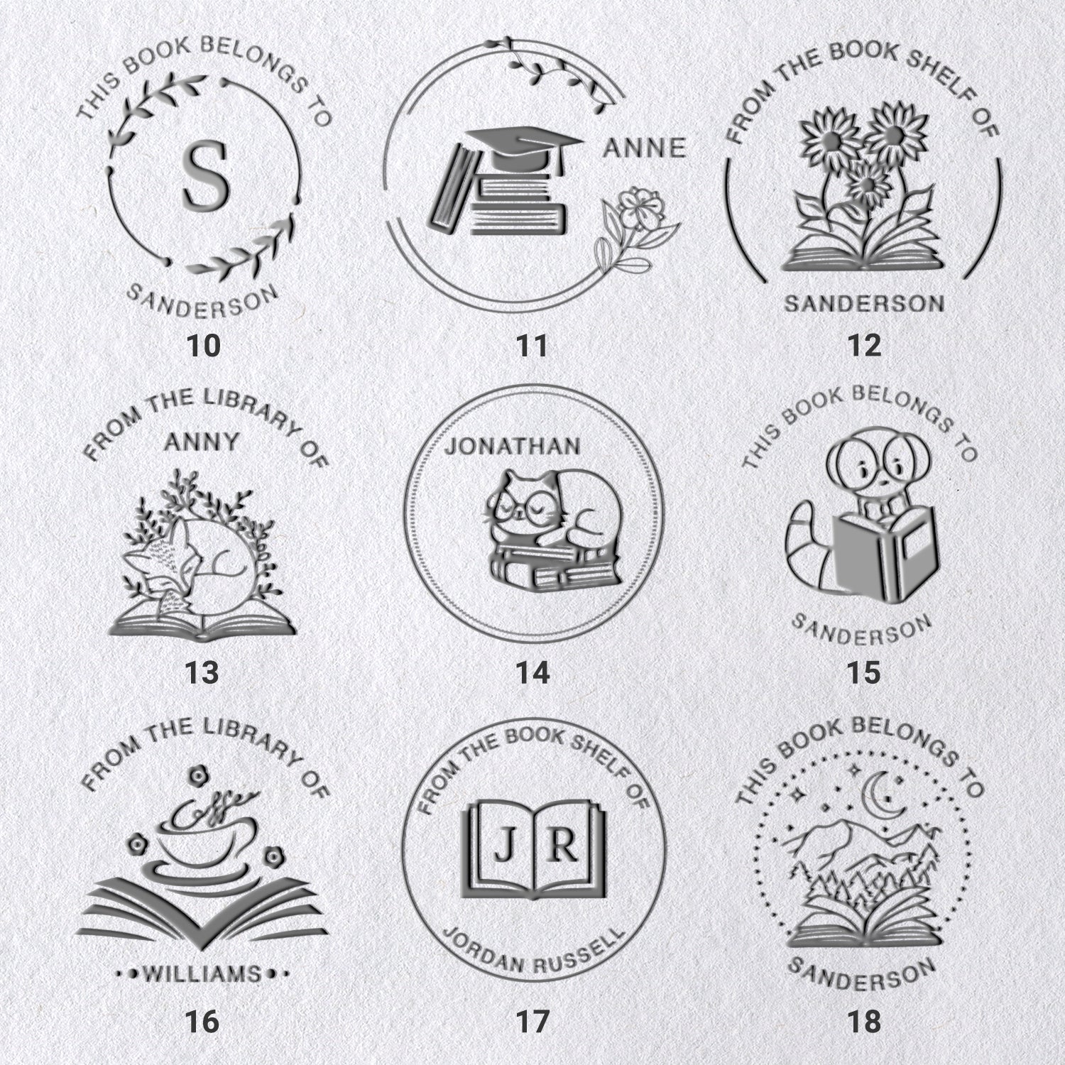 Custom Book Embosser (27 Designs) Custom Book Embosser (27 Designs)41