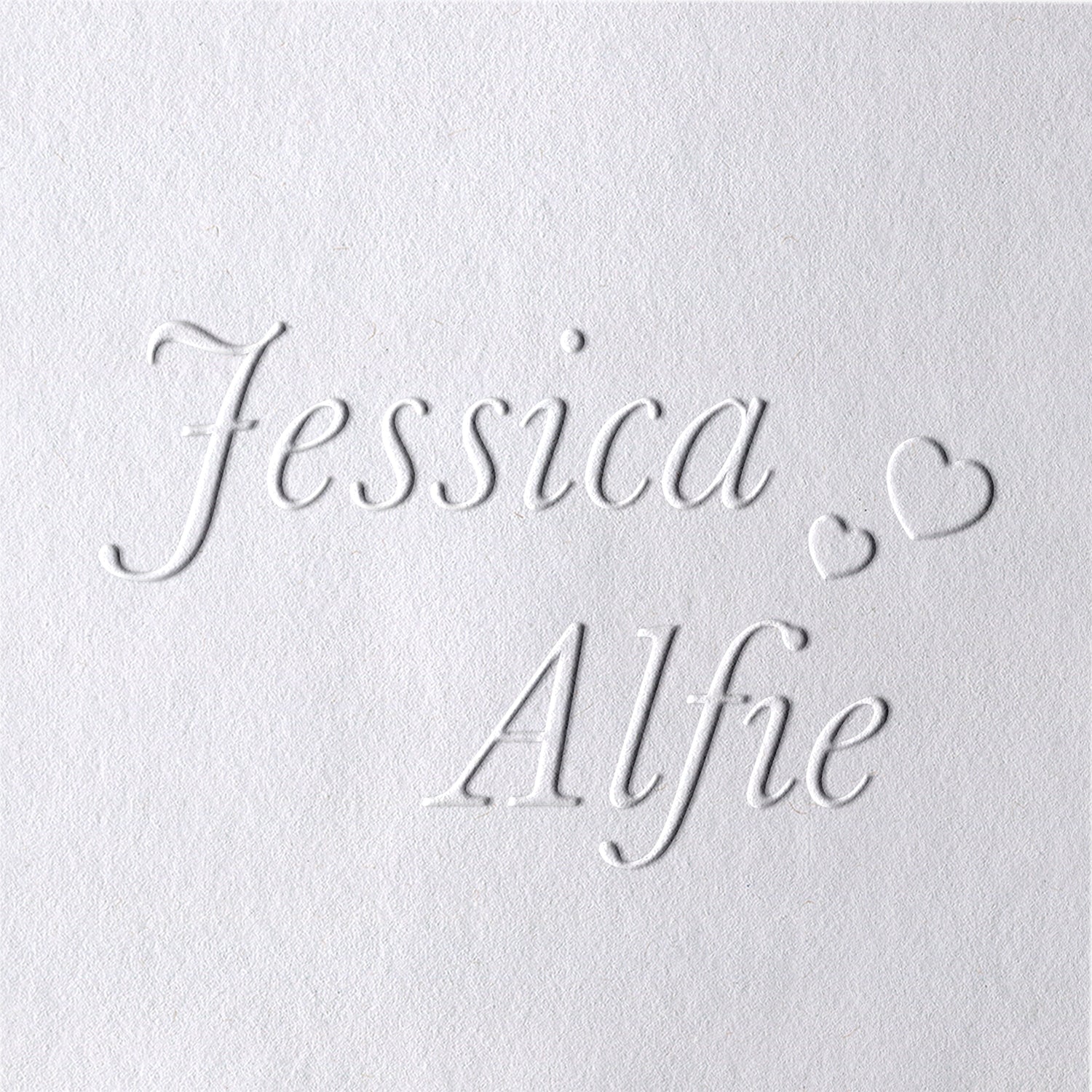 Sello en Seco de Boda con Nombre Minimalista Personalizado - Estilo 3 -31