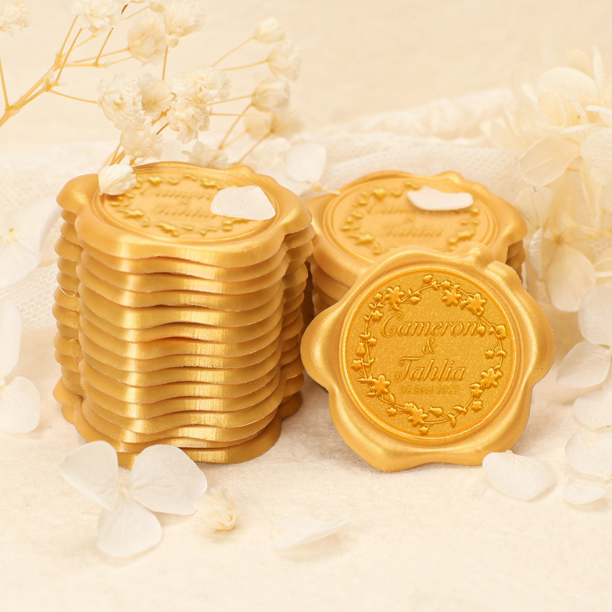Custom Wedding Self-Adhesive Wax Seal Stickers (27 Designs) 2-1